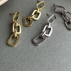 Kira Chain Link Stud Earrings — view 2