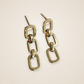 Kira Chain Link Stud Earrings — view 5