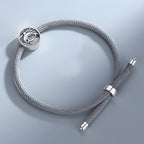 Pulsera de cordón torcido con medalla Lapo — vista 3