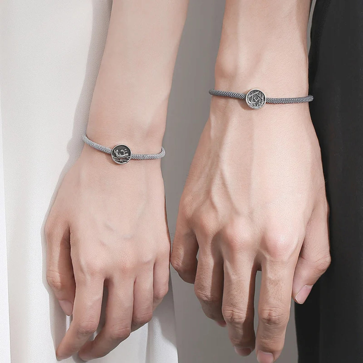 Lapo Twisted Cord Medal Bracelet — view 4