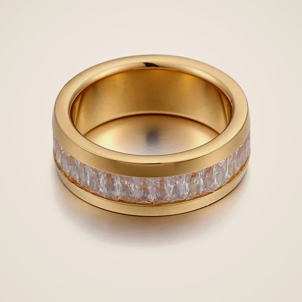 Lino Crystal Band Ring — view 1