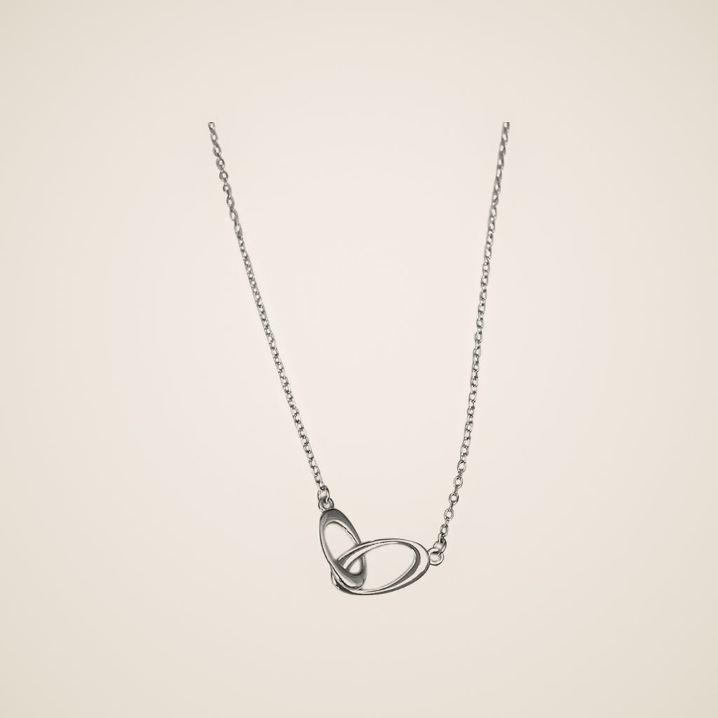 Luna Interlocking Circle Necklace — view 1