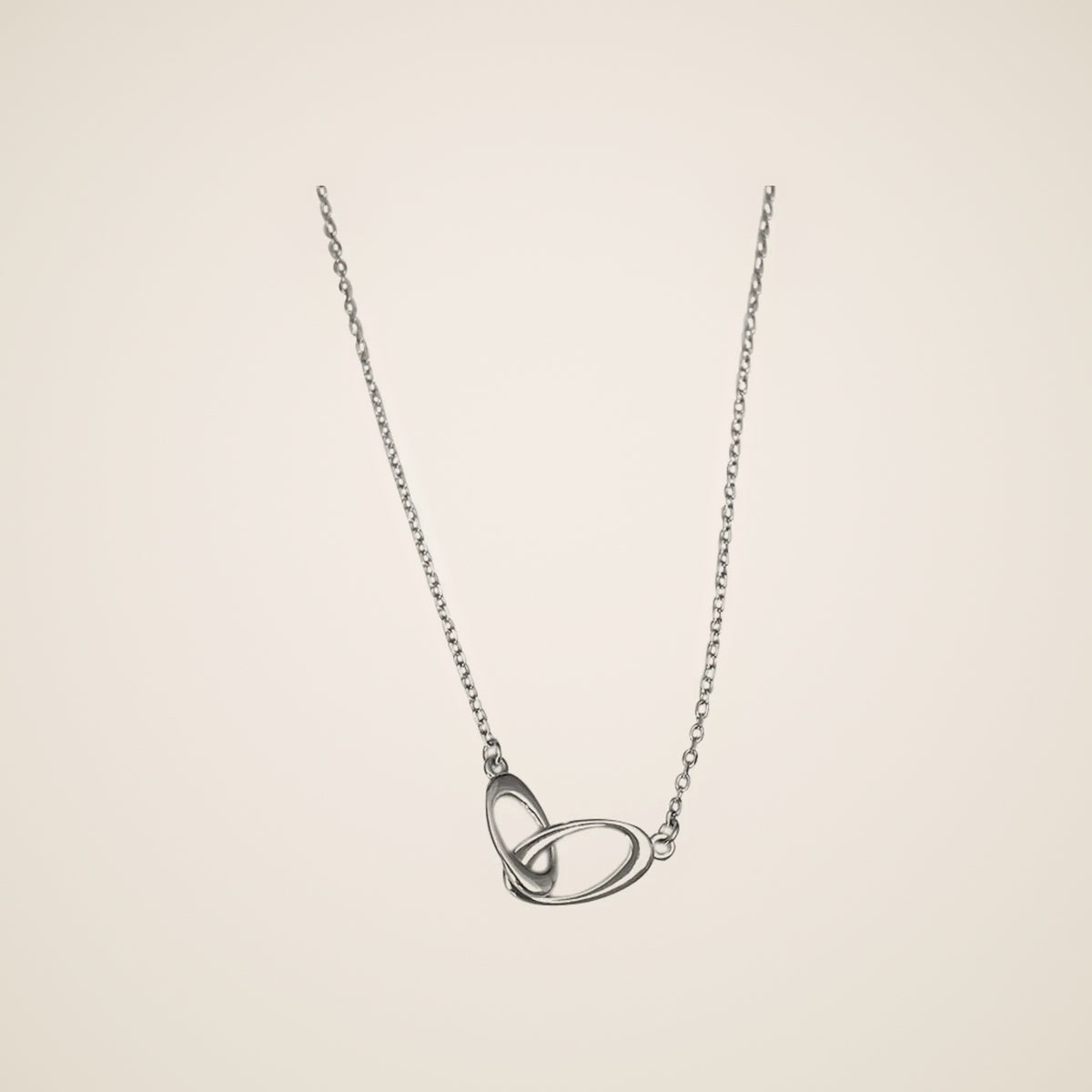 Luna Interlocking Circle Necklace — view 1