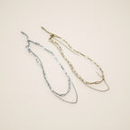 Lyra Double Layer Chain Necklace — view 1