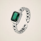 Mina Green Stone Ring — view 1