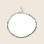 Mirella Green Stone Tennis Bracelet — view 1