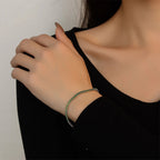 Mirella Green Stone Tennis Bracelet — view 4