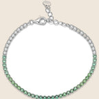 Mirella Green Stone Tennis Bracelet — view 5