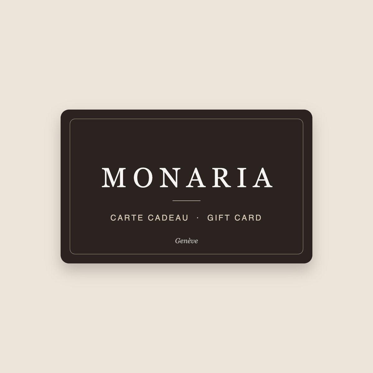Monaria gift card