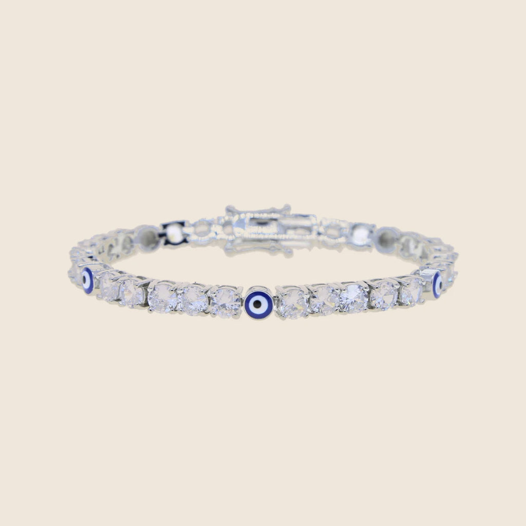Myrto Blue Eye Tennis Bracelet — view 1