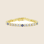 Myrto Blue Eye Tennis Bracelet — view 2