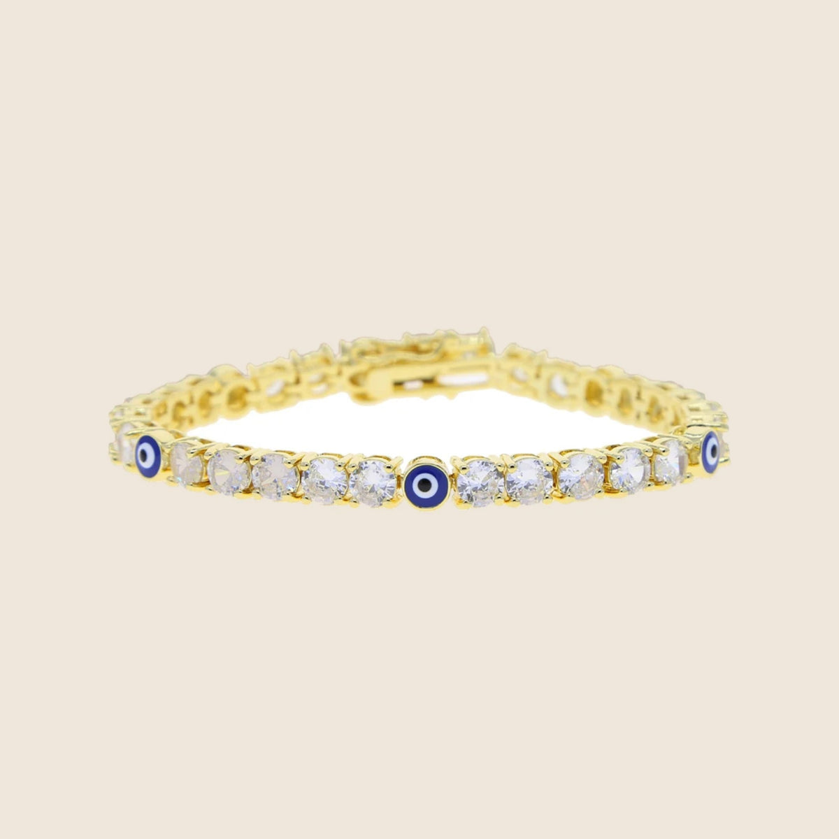 Myrto Blue Eye Tennis Bracelet — view 2