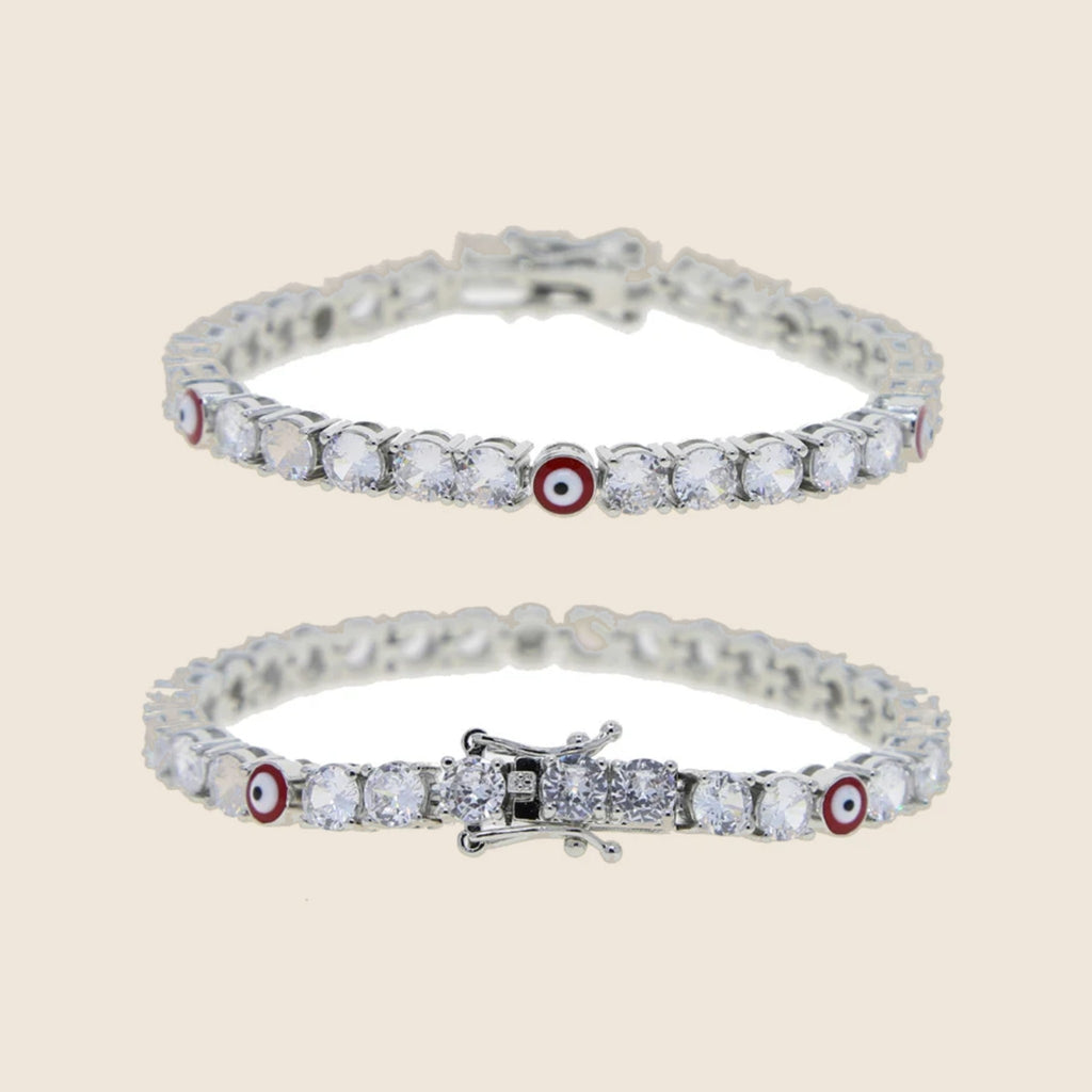 Myrto Blue Eye Tennis Bracelet — view 3