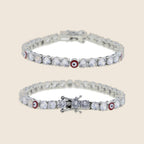 Myrto Blue Eye Tennis Bracelet — view 3