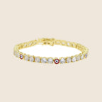 Myrto Blue Eye Tennis Bracelet — view 5