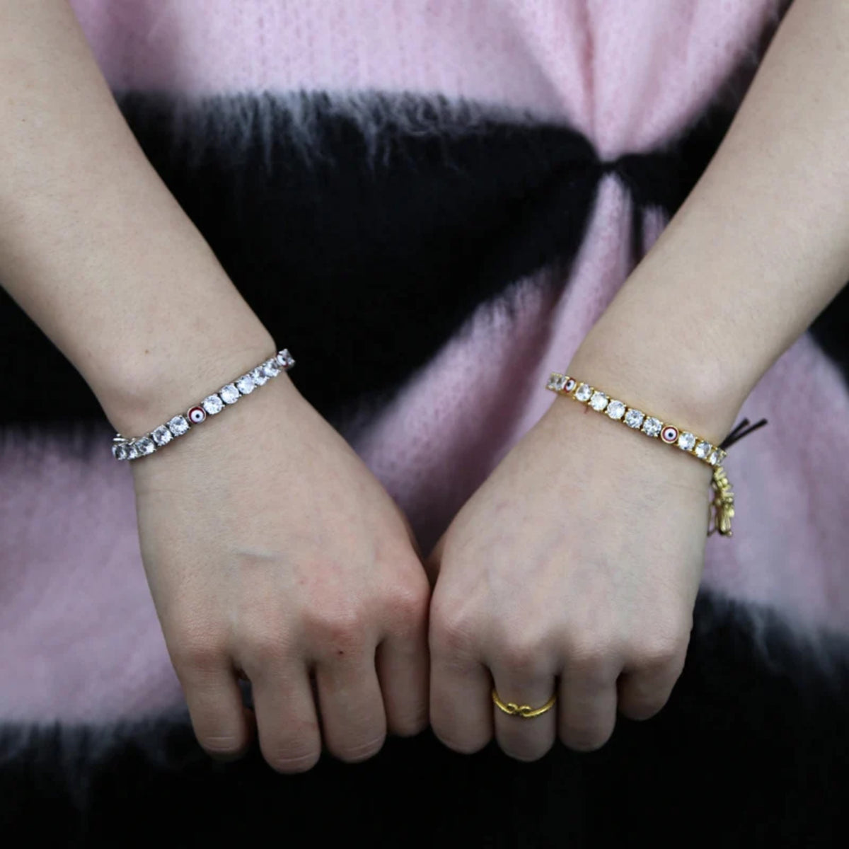 Myrto Blue Eye Tennis Bracelet — view 8
