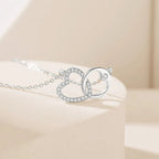 Nicoletta Interlocked Hearts Necklace — view 7