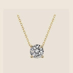 Ornella Four-Prong Solitaire Necklace — view 2
