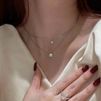 Ornella Four-Prong Solitaire Necklace — view 3