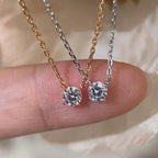 Ornella Four-Prong Solitaire Necklace — view 4