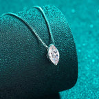 Perla Marquise Solitaire Necklace — view 2