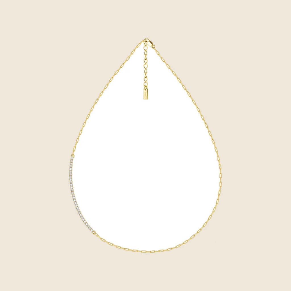 Rebecca Fine Tennis Necklace — view 5