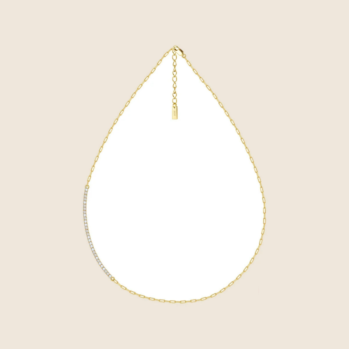 Rebecca Fine Tennis Necklace — view 5