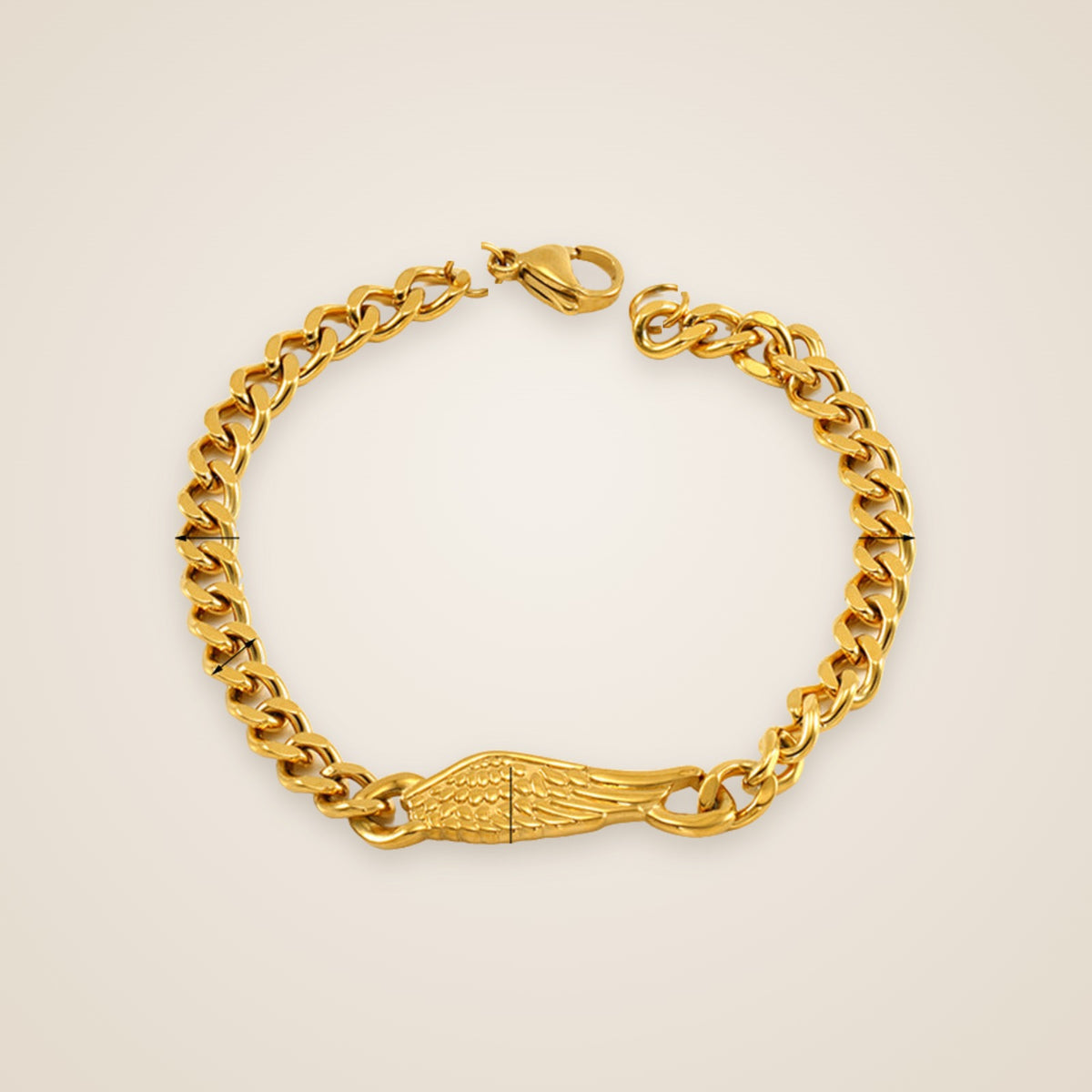 Sara Cuban Link Bracelet — view 3