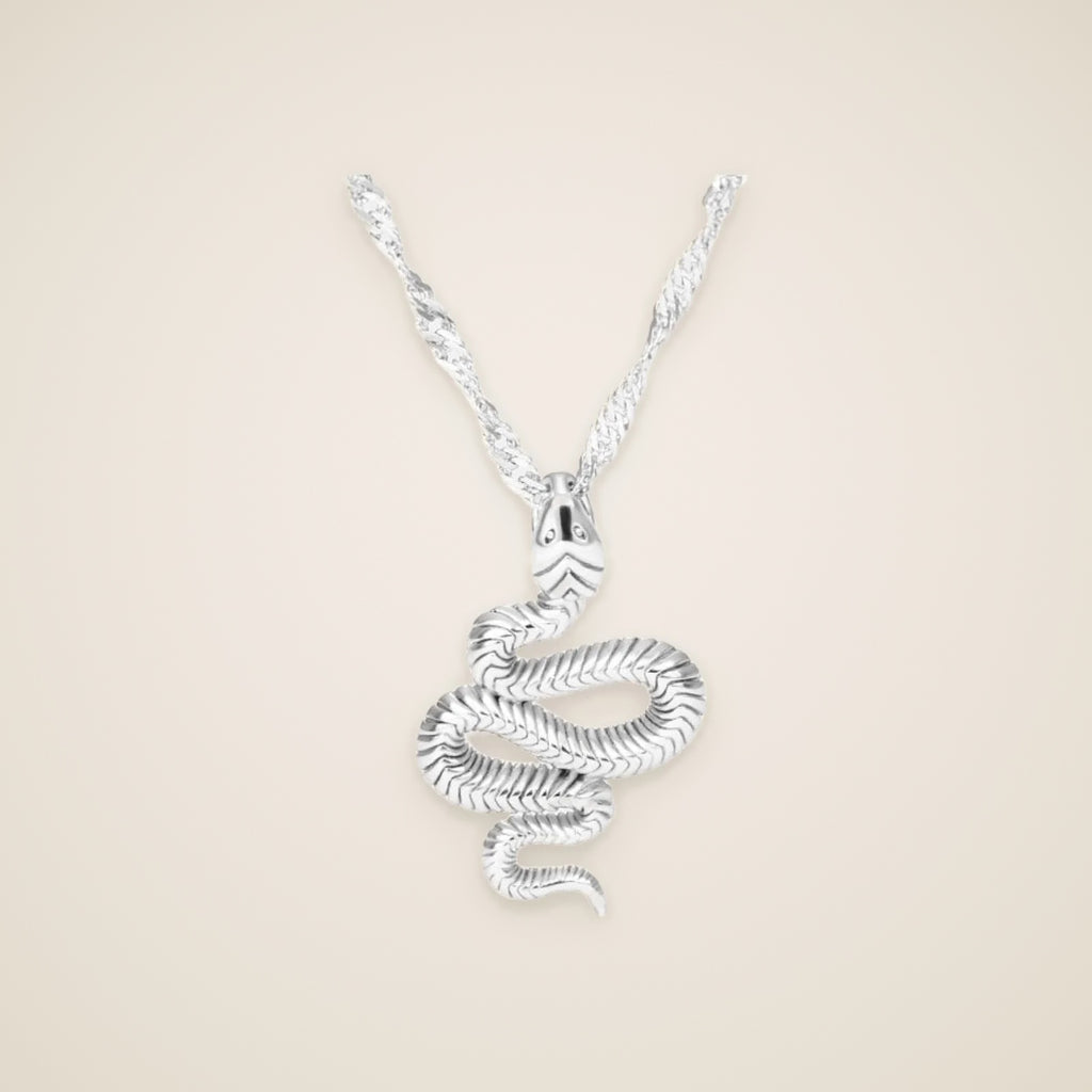 Serena Snake Pendant Necklace — view 1