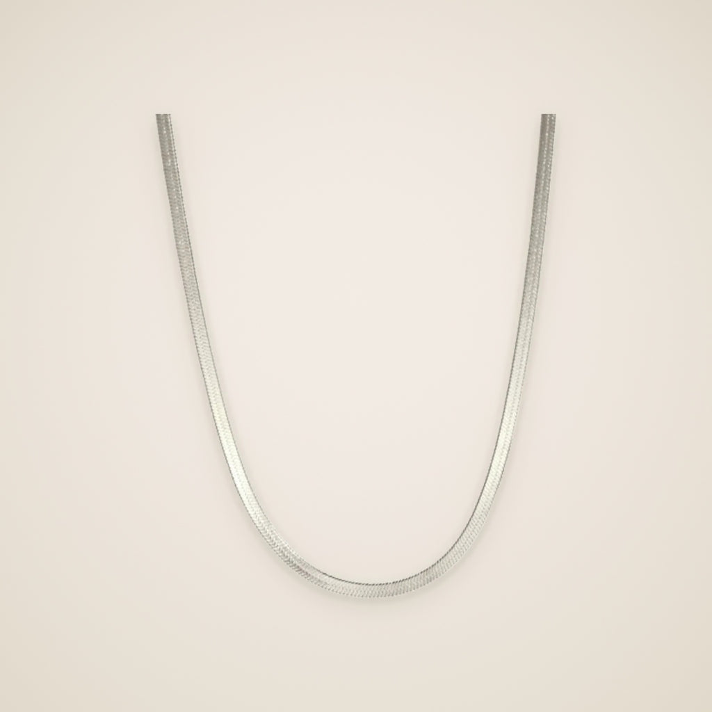 Sveva Flat Snake Chain Necklace — view 1