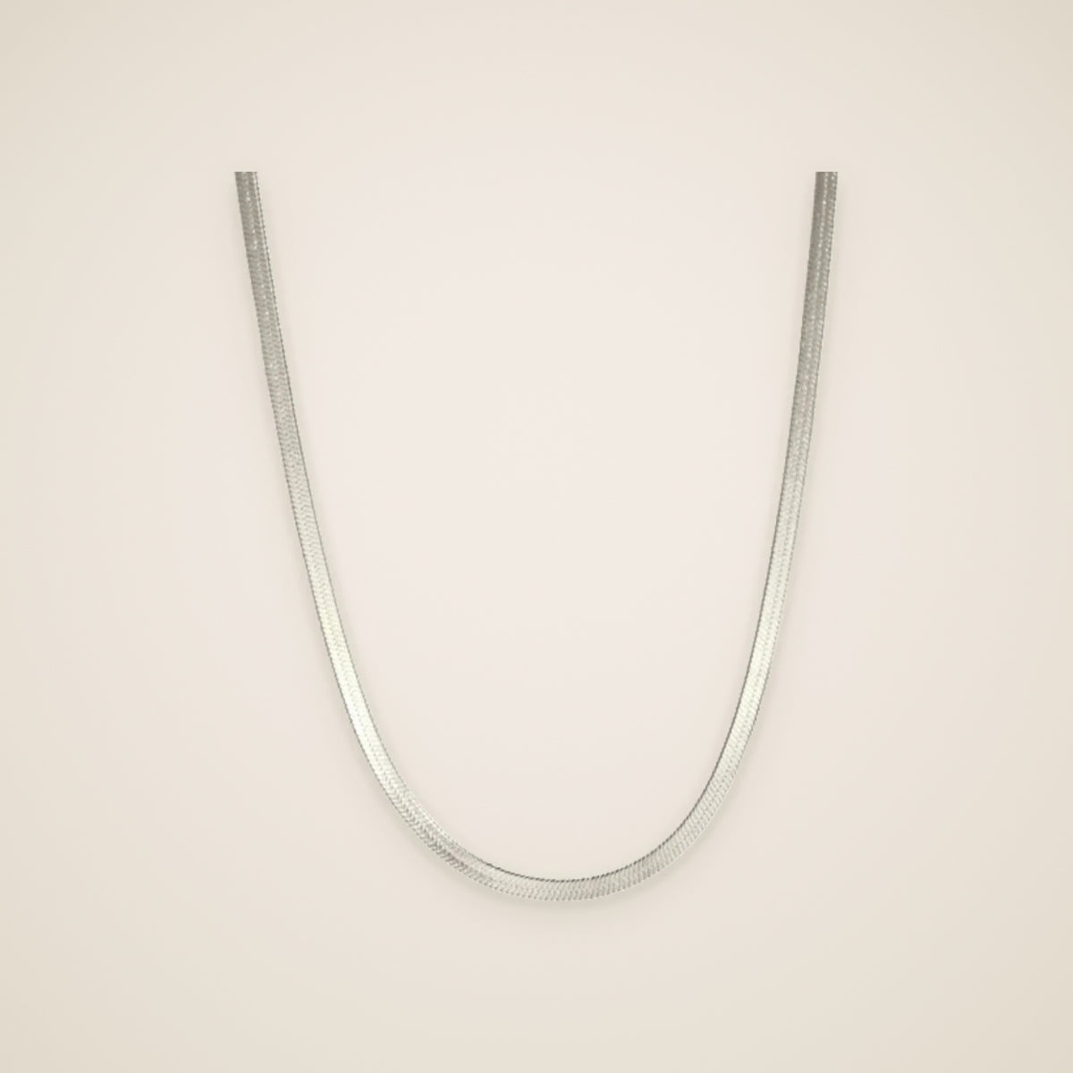 Sveva Flat Snake Chain Necklace — view 1