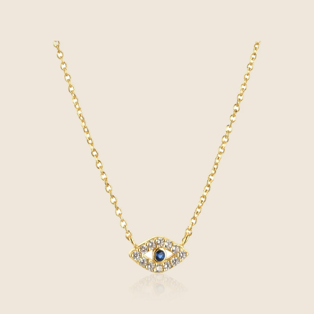 Thalia Pavé Eye Necklace — view 1