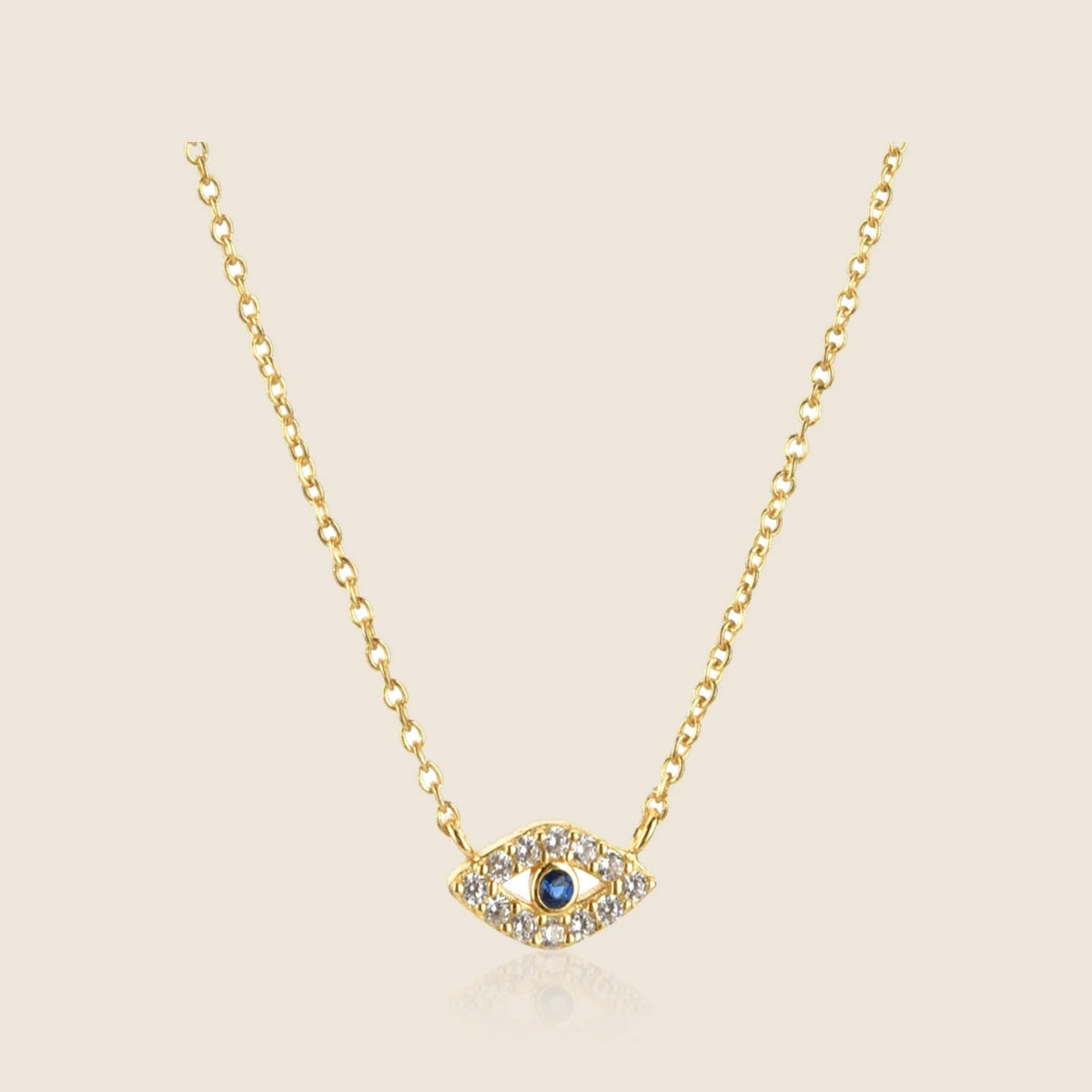 Thalia Pavé Eye Necklace — view 1
