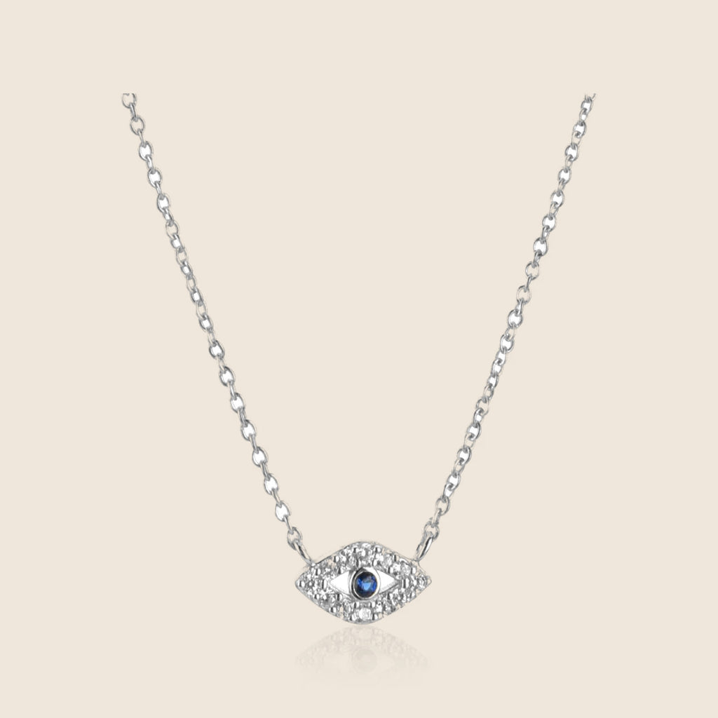Thalia Pavé Eye Necklace — view 2