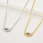 Thalia Pavé Eye Necklace — view 3