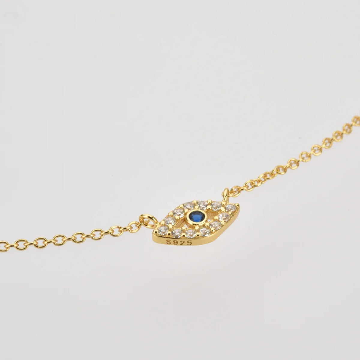 Thalia Pavé Eye Necklace — view 5