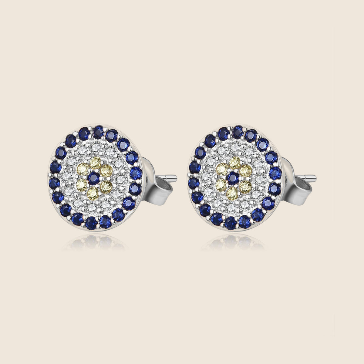 Xenia Pavé Eye Studs — view 1