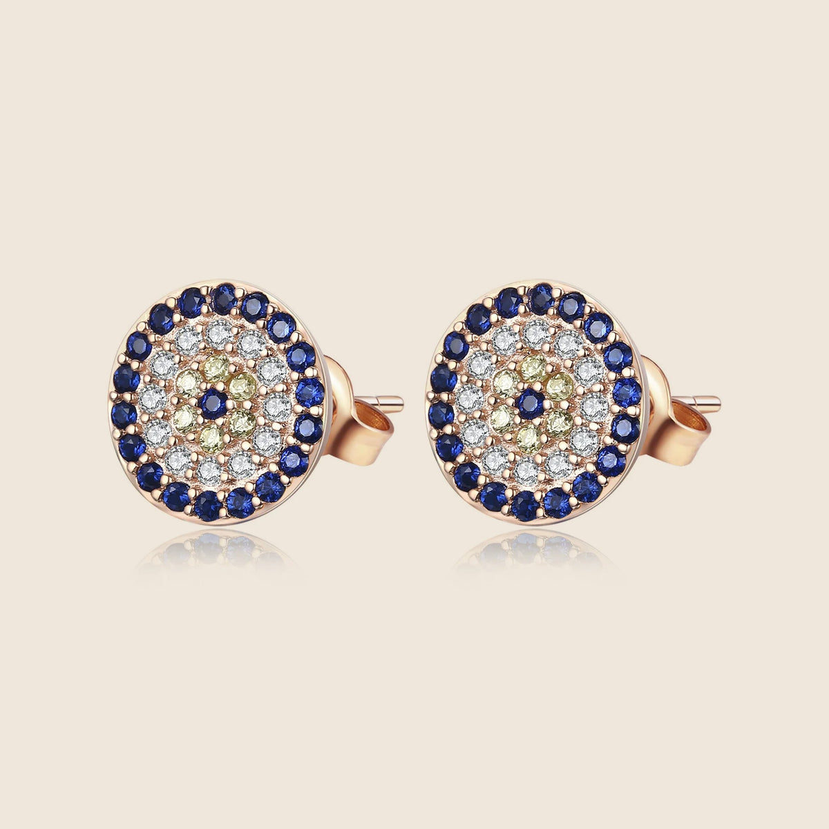 Xenia Pavé Eye Studs — view 2