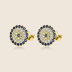 Xenia Pavé Eye Studs — view 3