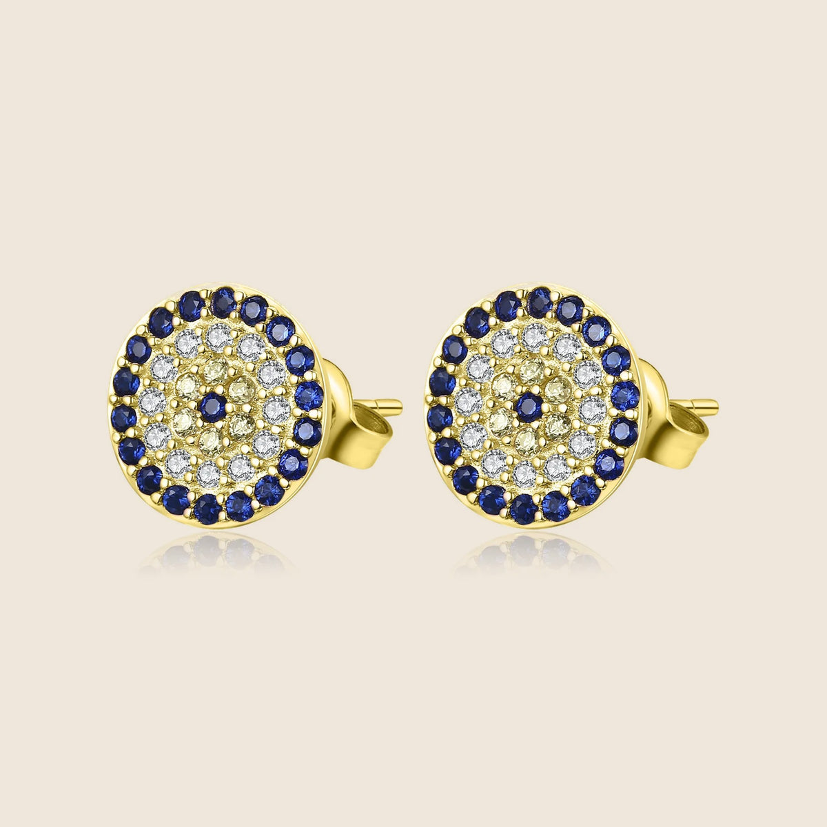 Xenia Pavé Eye Studs — view 3